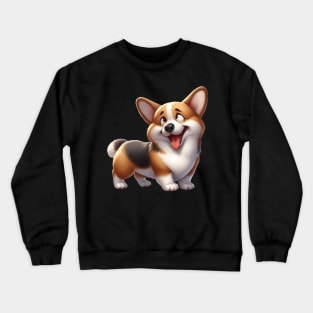 Corgi | Super Playfull | T Shirt Design Crewneck Sweatshirt